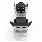 Rseat N1 Black Seat / White Frame Racing Simulator Cockpit